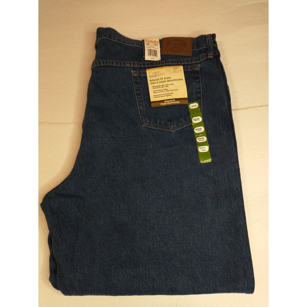 Men's Cabela's Roughneck Relaxed Fit Jeans 48x30‎ (Tags 50x30)